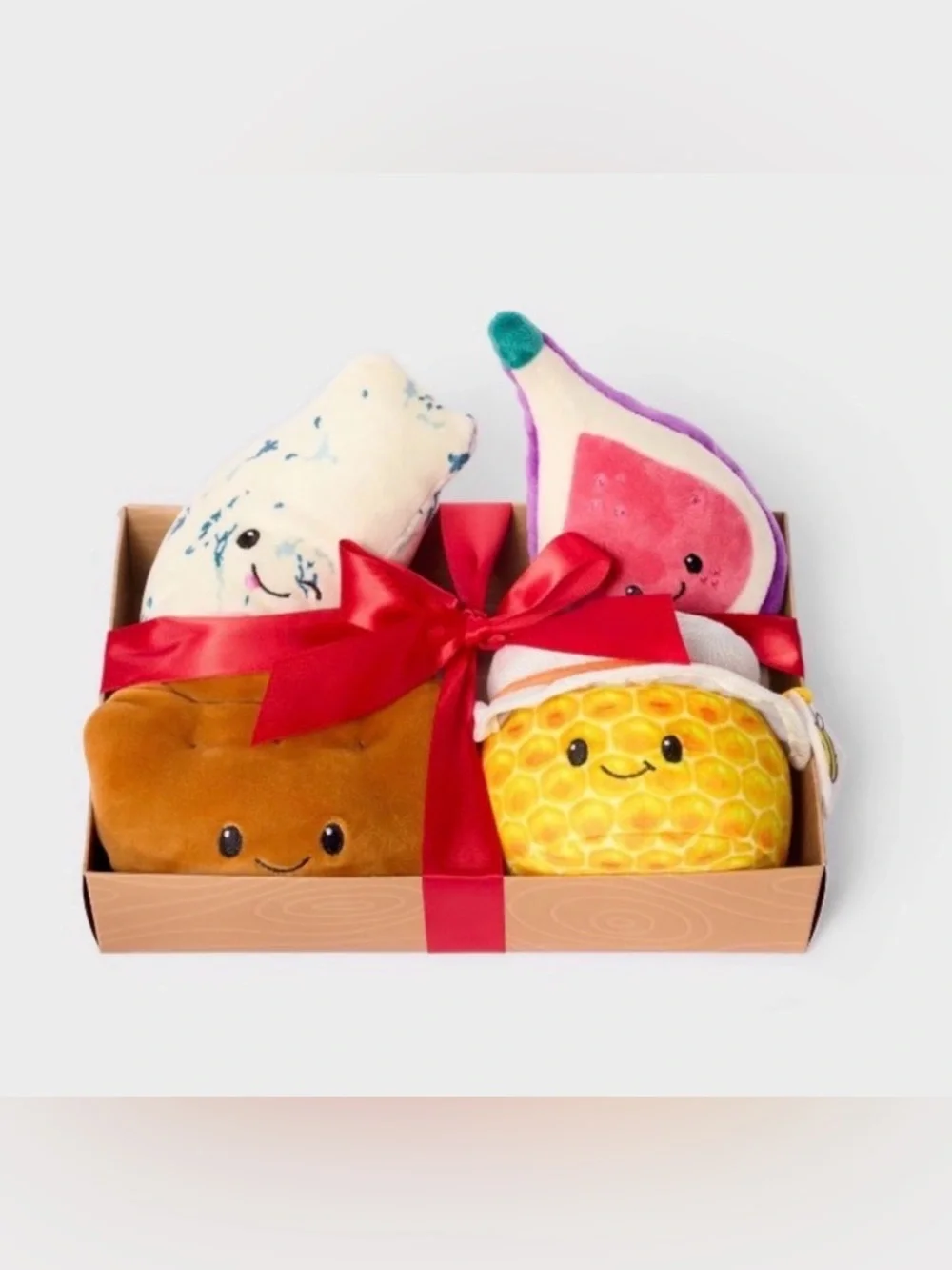 Gigglescape Cheese Charcuterie Board Plush Box Set of 4 Stuffed Animals NWT